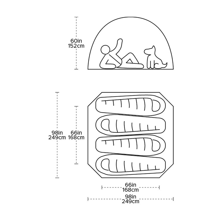 Big Agnes Guard Station 4 Accessory Body -Cheap Our Wild Trek Store